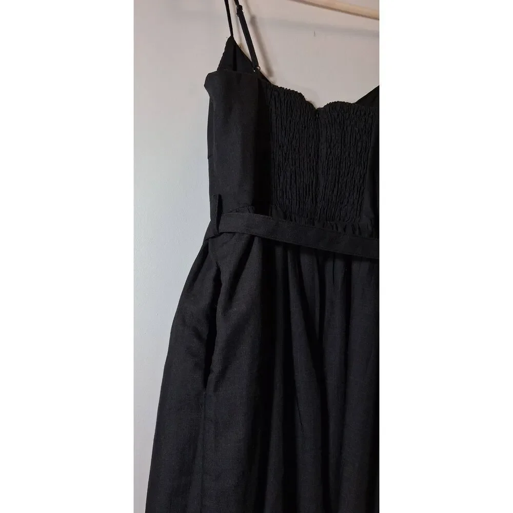 En saison womens medium maxi dress floral pink black boho sweetheart neckline